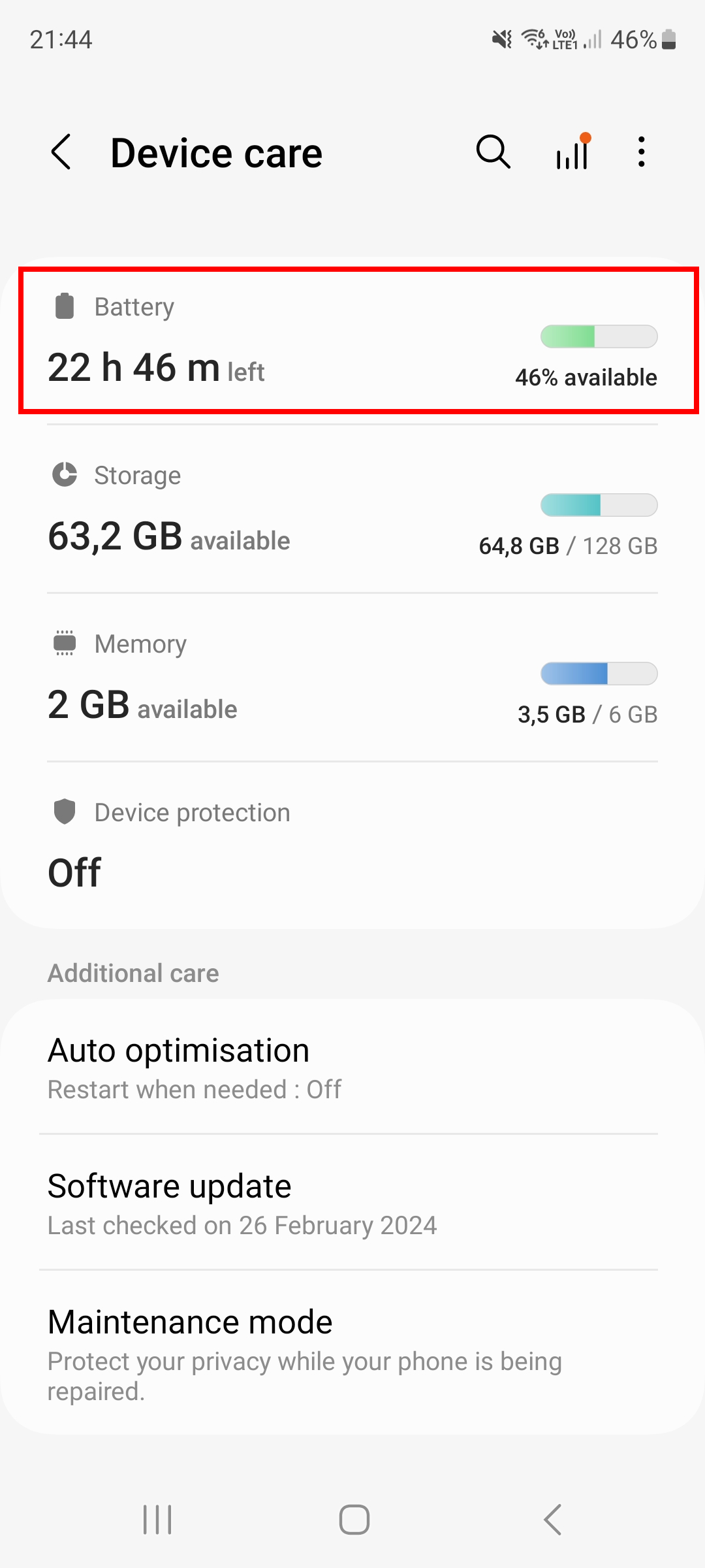Sleeping apps list showing Tuman VPN removed